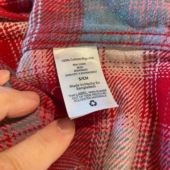 Free Assembly Men’s Knit Flannel Shirt. Size S - Picture 10 of 10